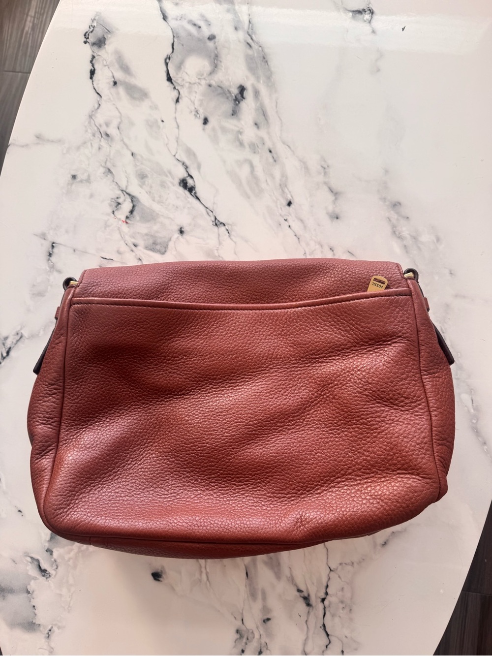 Fossil Women's Leather Crossbody Bag in warm brown - Picture 2 of 3